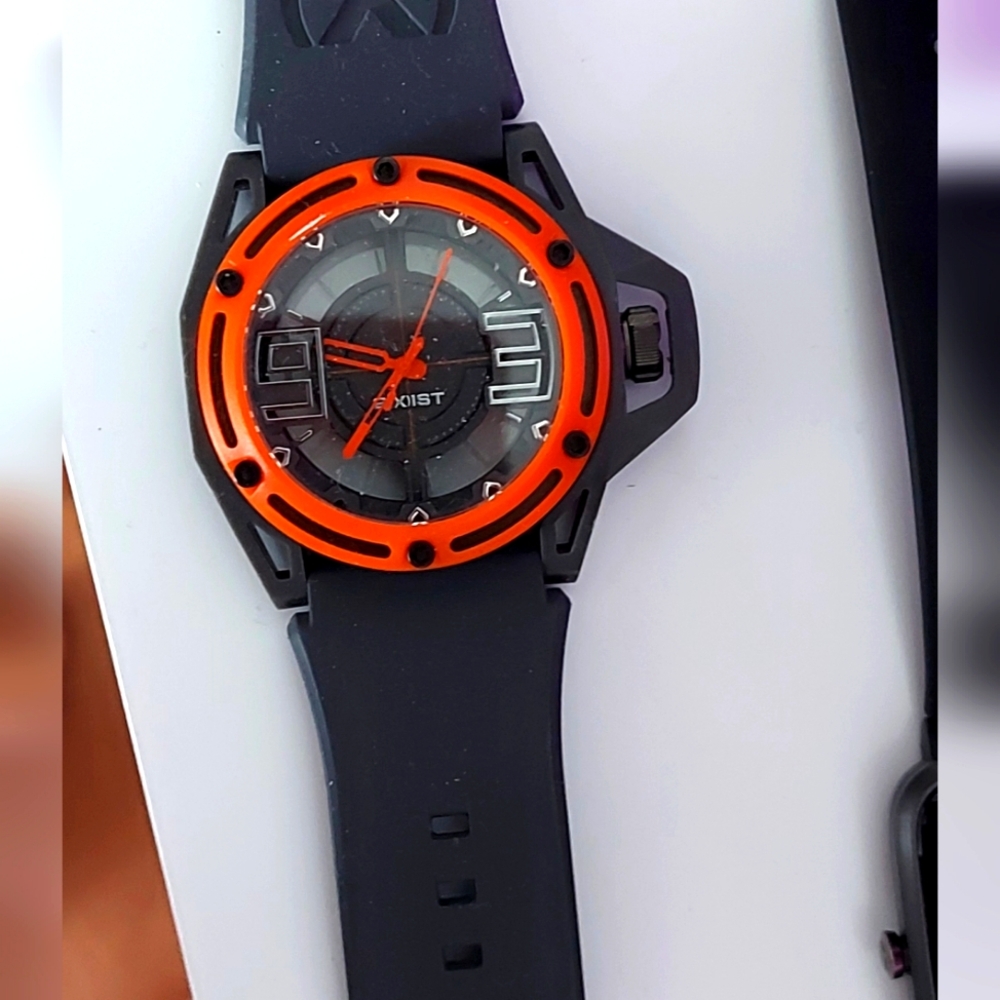 2(X)ist Black and Orange Watch.